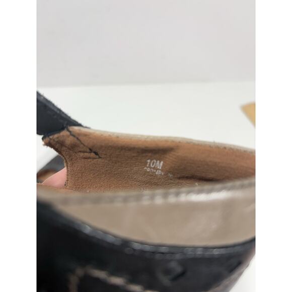 Cobb Hill Alexa CH Women's Heeled Sandals Black 10‎ M Leather T Strap Perforated - Picture 7 of 8